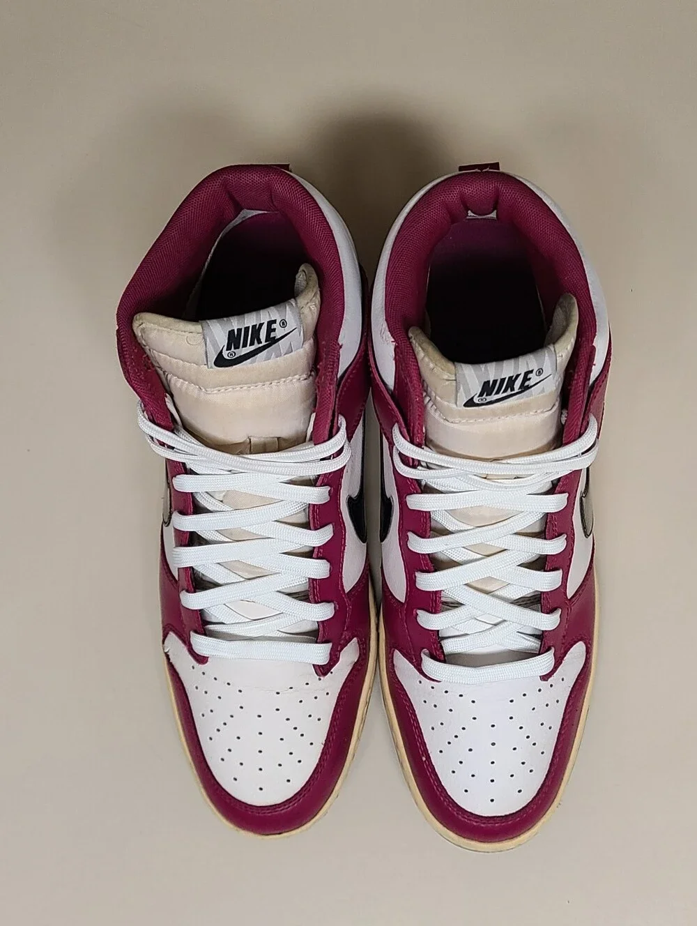 Nike Dunk Sky Hi Bright Magenta high top wedge skateboard sneakers size 10